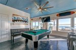 Third Floor Game Room with Pool Table, Bar and Built in Bunks
